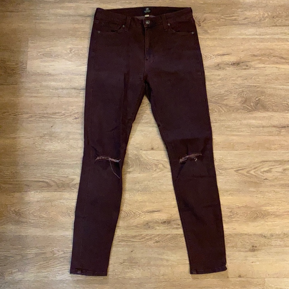 Just Black Burgundy Jeans